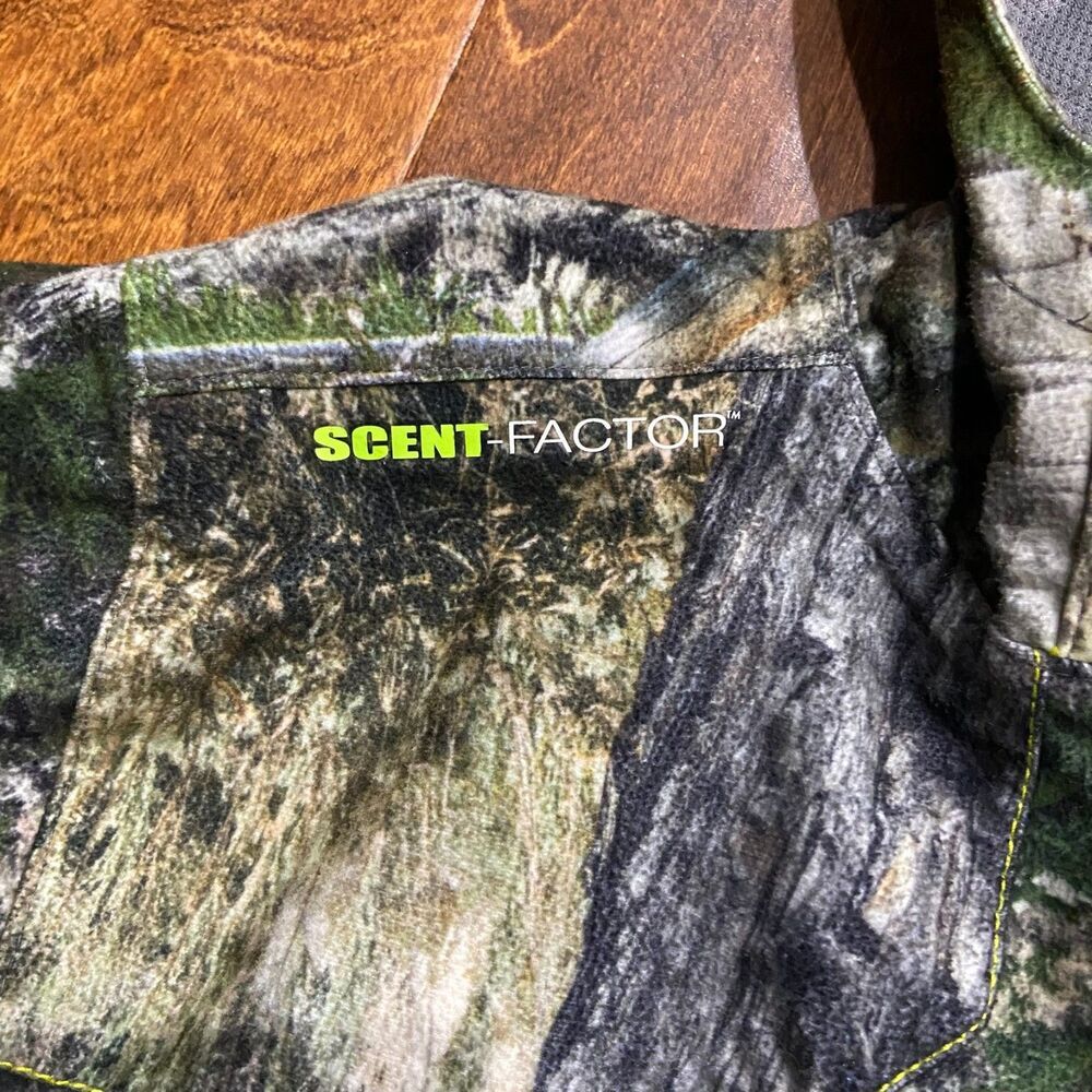 Mossy Oak Scent Factor Castlerock Camo Full Zip Hooded Jacket Youth Boys Size XL - Picture 4 of 10